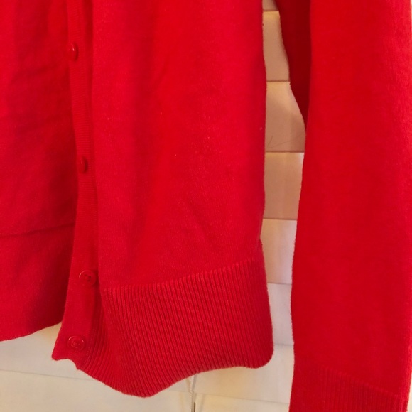 2/$10 Red Button-Up Cardigan Merona, Small - Picture 3 of 3